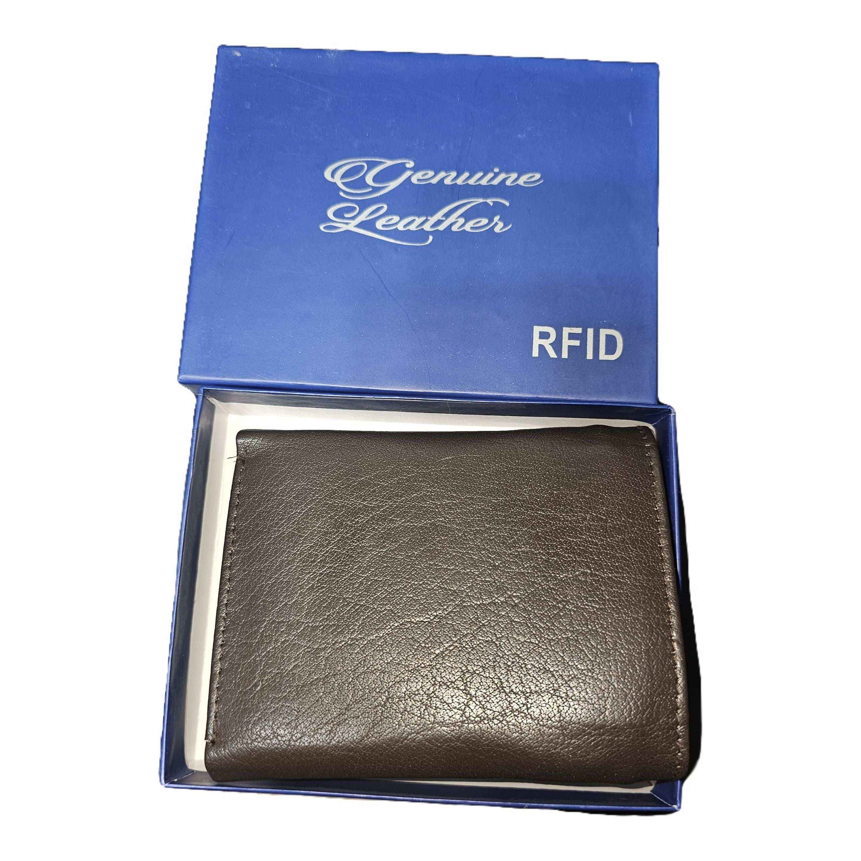 RFID Wallet Genuine Leather with 2 Zippers, Made in India