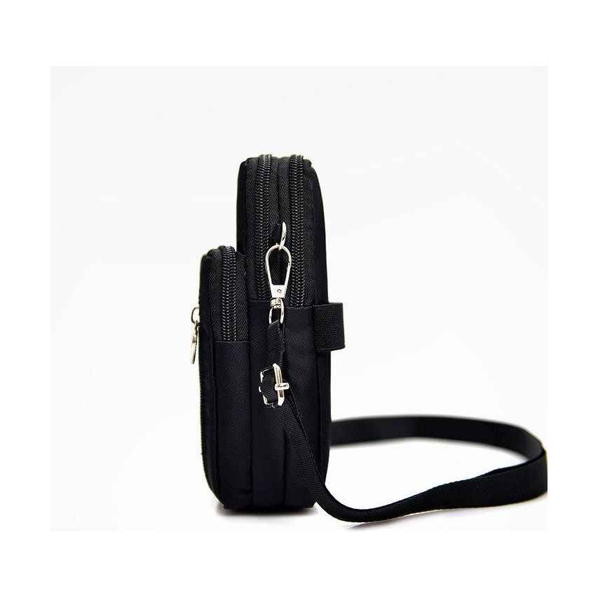 Waterproof RFID Crossbody Phone Purse Holder Wallet Casual Sports Pouch Mini Black SK