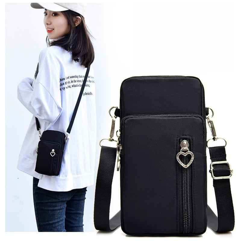 Waterproof RFID Crossbody Phone Purse Holder Wallet Casual Sports Pouch Mini Black SK