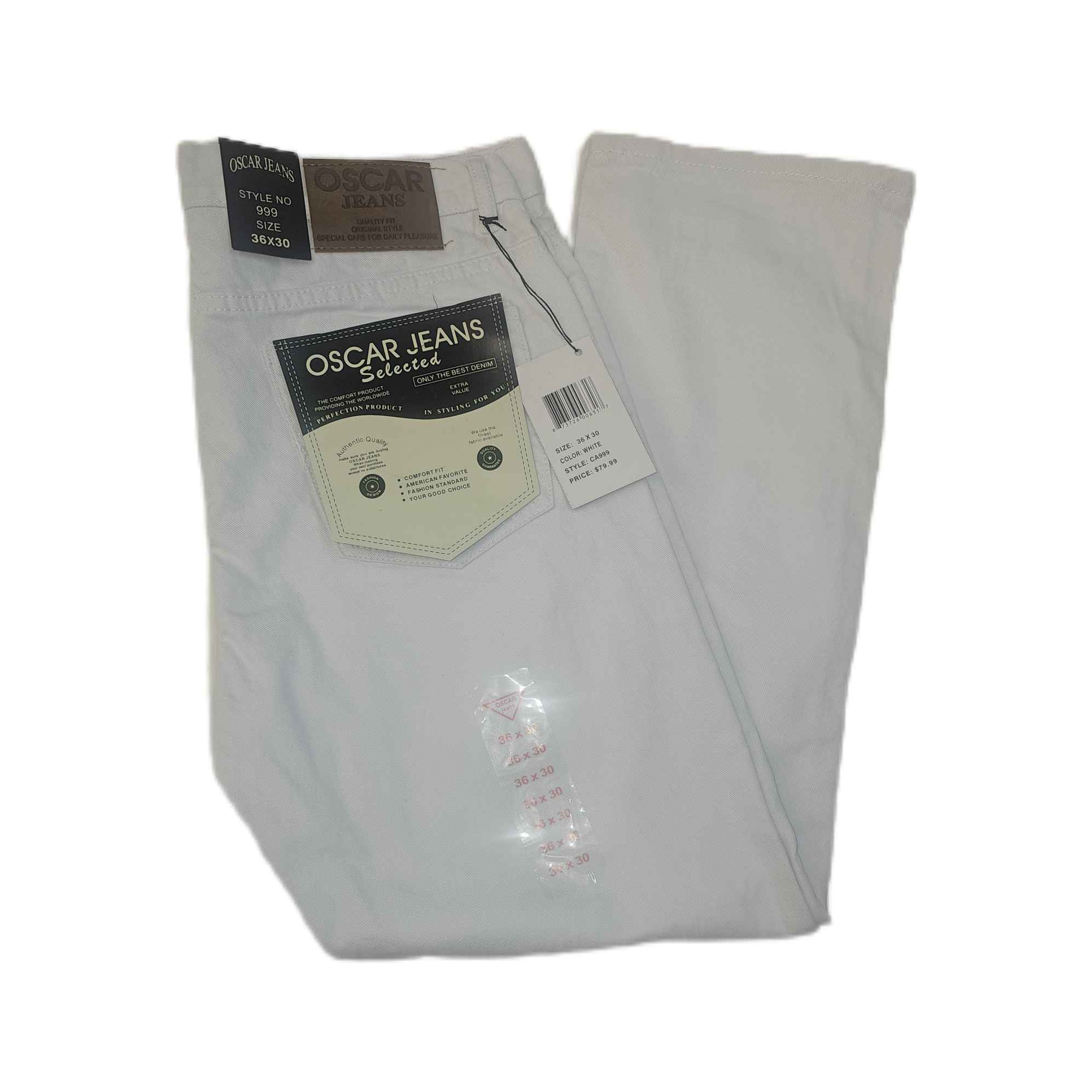 Oscar Premium Cotton Jeans Pants 32/30 to 48/30 Leg Fit