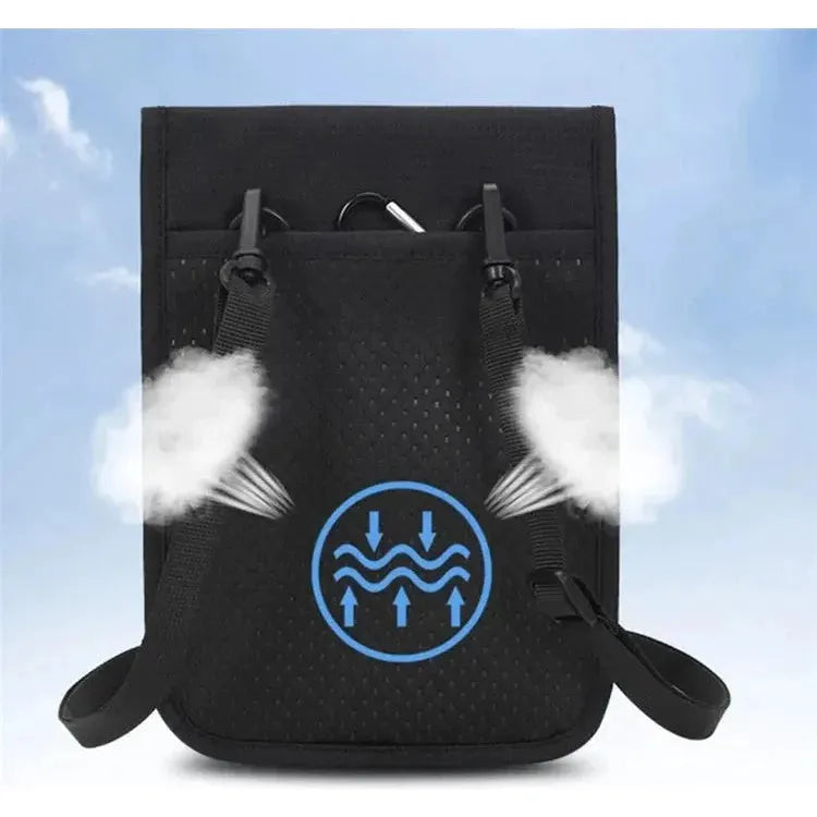 JUNLETU RFID Blocking Passport Storage Bag - Waterproof Nylon Travel Bag for Cards and Phone