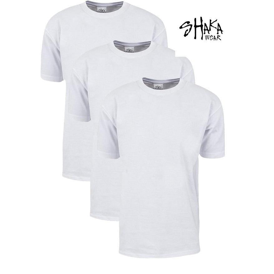 3 Shaka Wear SHASS Adult 6 oz., Active Short-Sleeve Crewneck T-Shirts, Cotton, Tee,Fit,Top