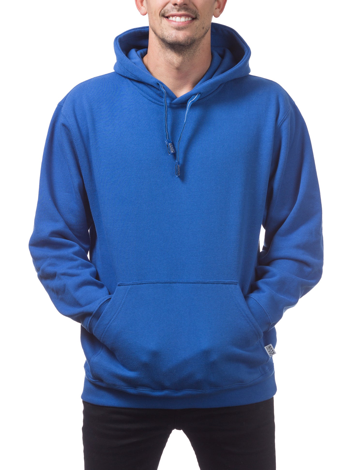 Pro Club Men's Heavyweight Pullover Fleece Hoodie red , blue