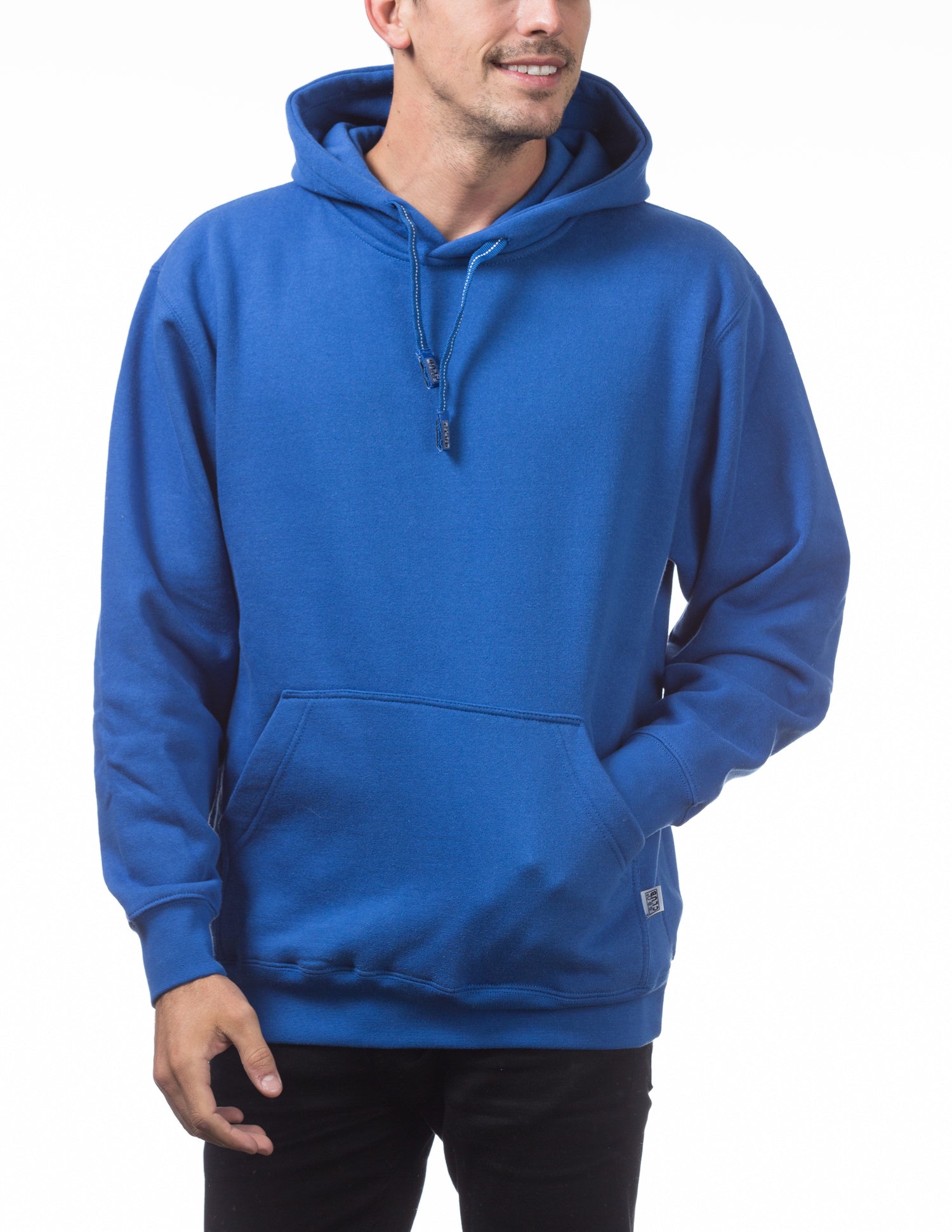 Pro Club Men's Heavyweight Pullover Fleece Hoodie red , blue