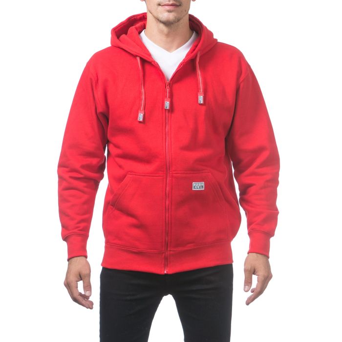 Live Pro Club Men's Hoodie with  Full Zip, Front Pockets,