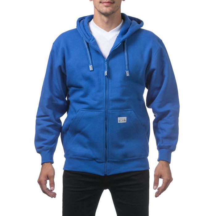 Live Pro Club Men's Hoodie with  Full Zip, Front Pockets,