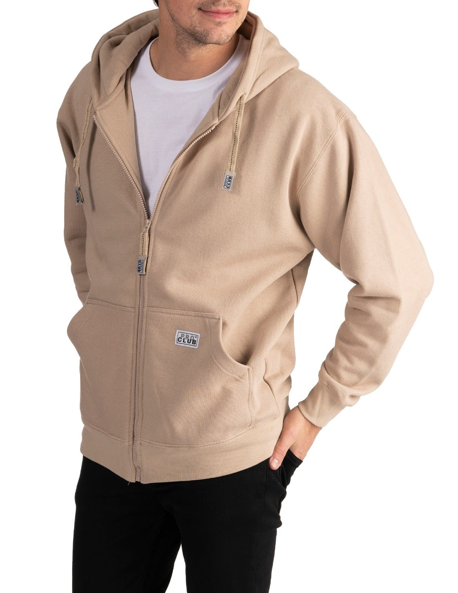 Pro Club Men's Hoodie with  Full Zip, Front Pockets,  - Original Style and Quality
