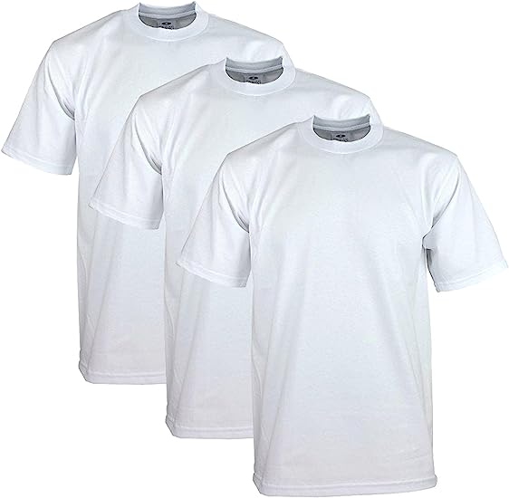 3 Pack Pro Club Men's Heavyweight Short Sleeve T-Shirt