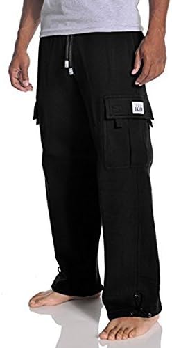 Pro Club Men's Cargo Sweatpants Cotton Casual SSK Menswear Pocket