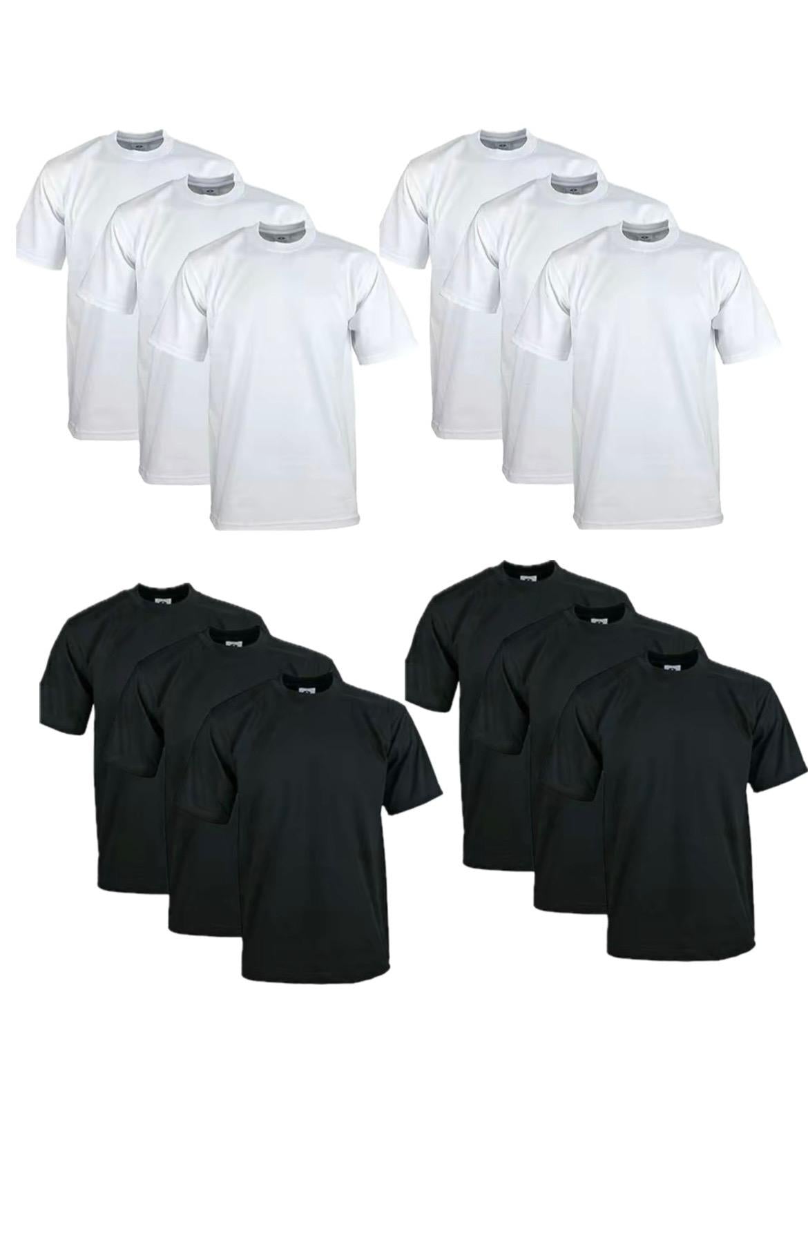 12 Pack Pro Club Men's Heavyweight Short Sleeve T-Shirt