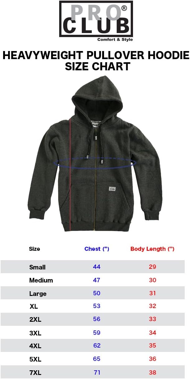 Live Pro Club Men's Hoodie with  Full Zip, Front Pockets,