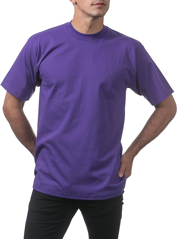 Pro Club Men's Heavyweight Short Sleeve T-Shirt Top Outfit Cotton