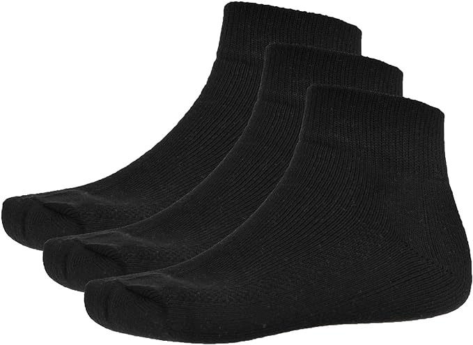 Pro Club Mens 3PC Heavyweight Quarter Socks for Casual Comfort