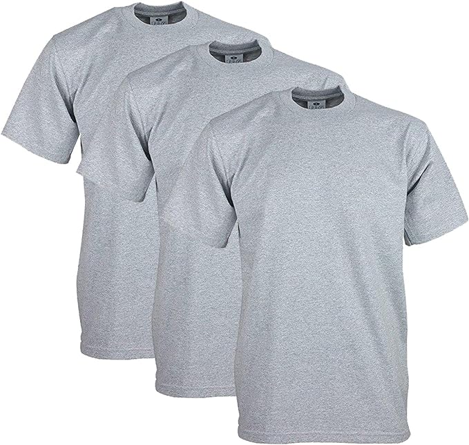 3 Pack Pro Club Men's Heavyweight Short Sleeve T-Shirt