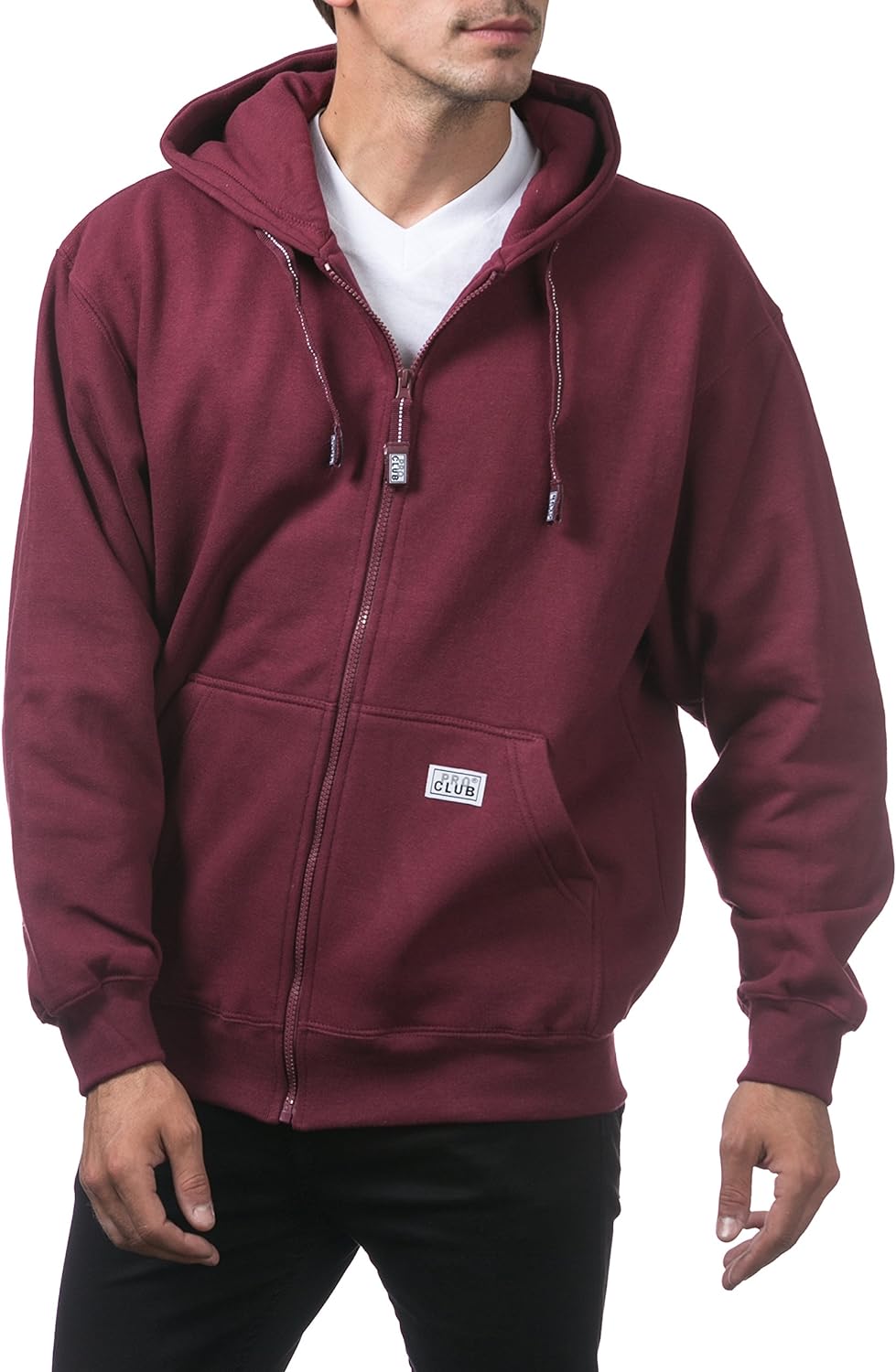 Live Pro Club Men's Hoodie with  Full Zip, Front Pockets,