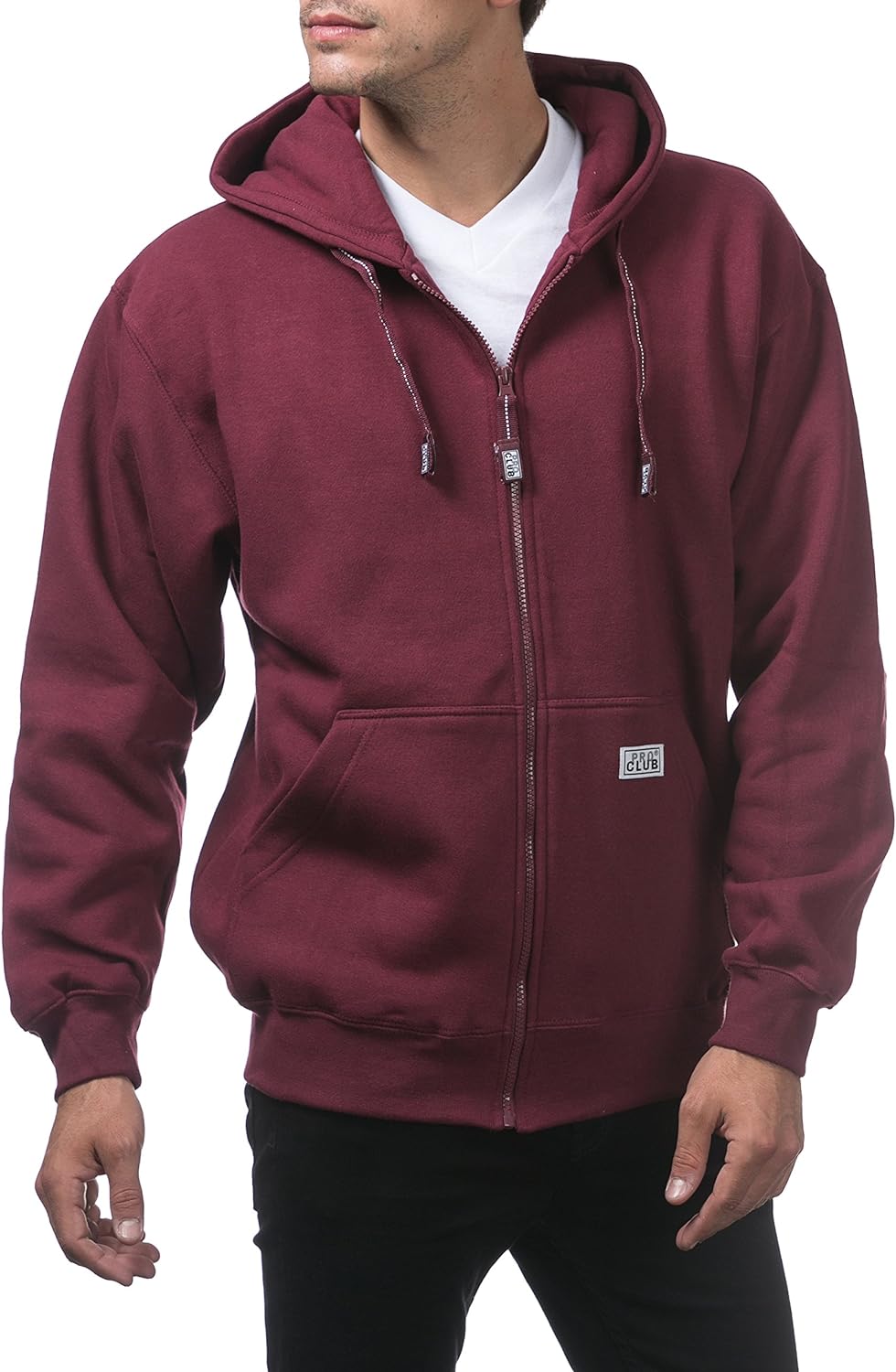 Live Pro Club Men's Hoodie with  Full Zip, Front Pockets,