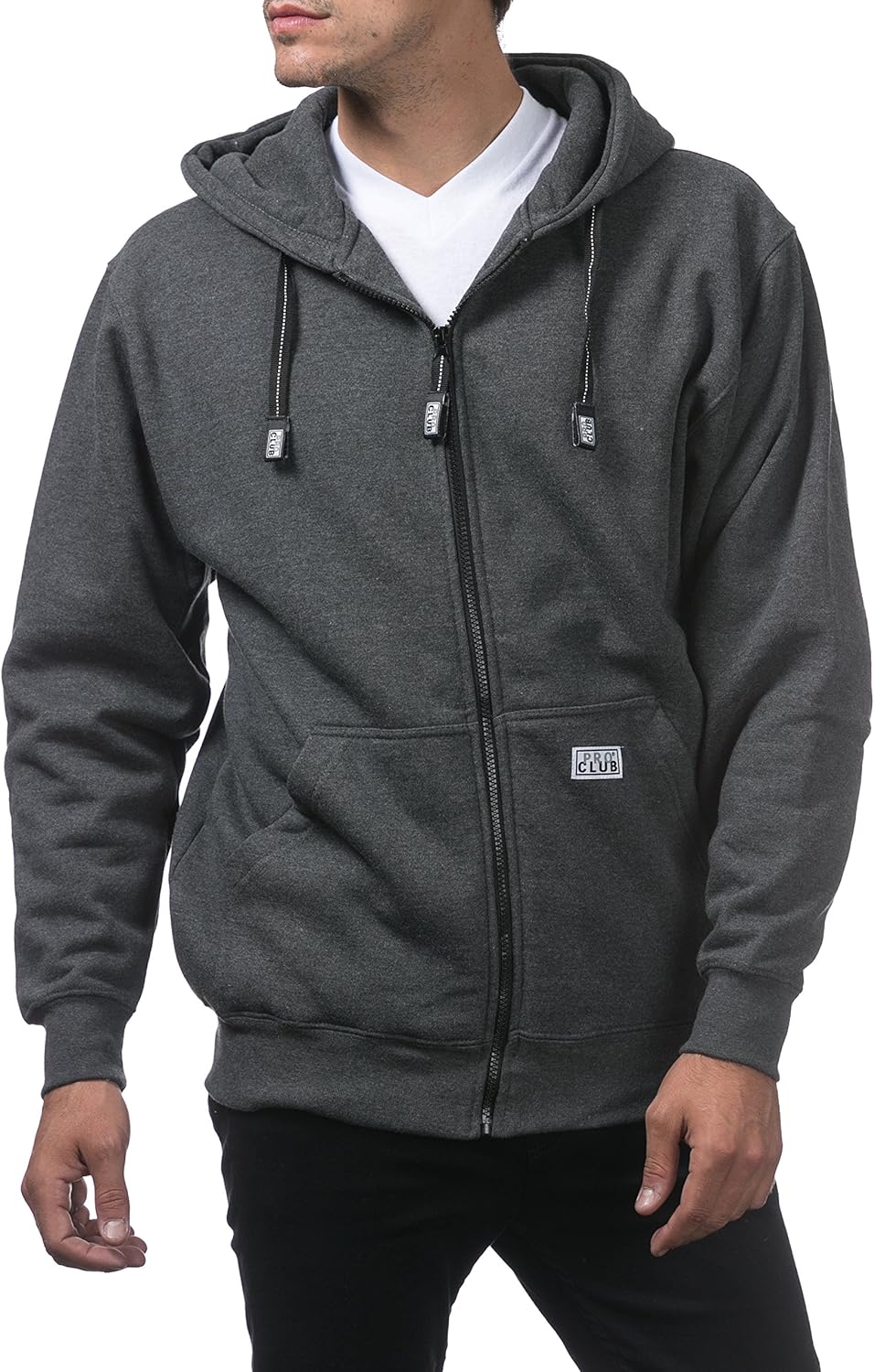 Live Pro Club Men's Hoodie with  Full Zip, Front Pockets,