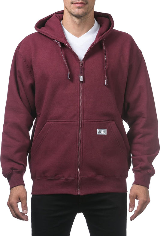 Live Pro Club Men's Hoodie with  Full Zip, Front Pockets,