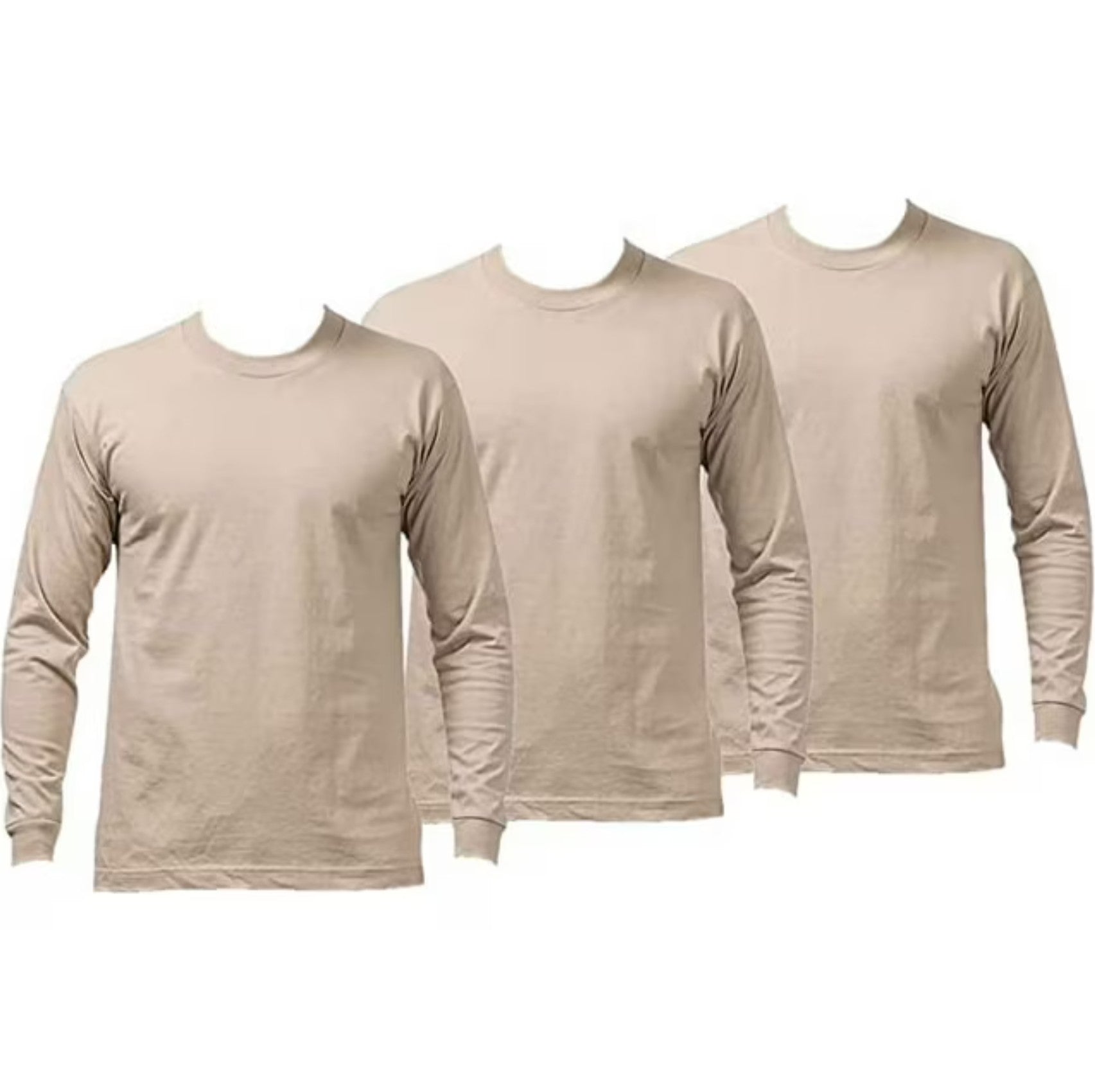 3 Pack Pro Club Men's Heavyweight Long Sleeve T-Shirt