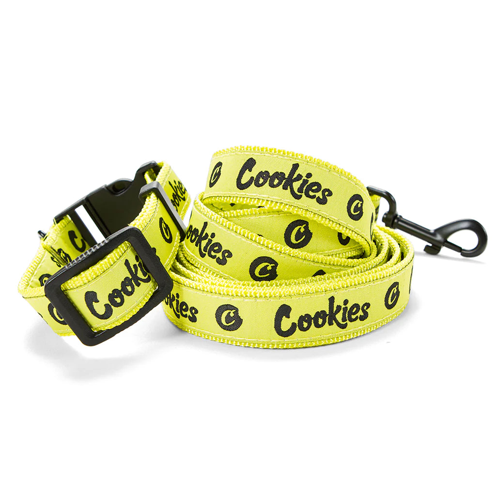 Cookies Dog Leash and Collar Original Mint Nylon