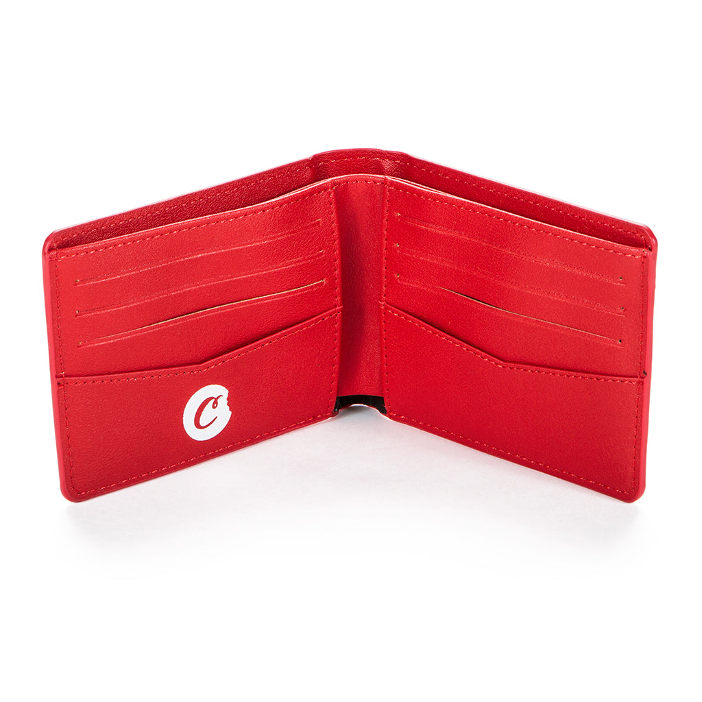 Stylish Faux Leather Textured Slip On Wallet with Multiple Card Slots and Compartments for Letters Pattern