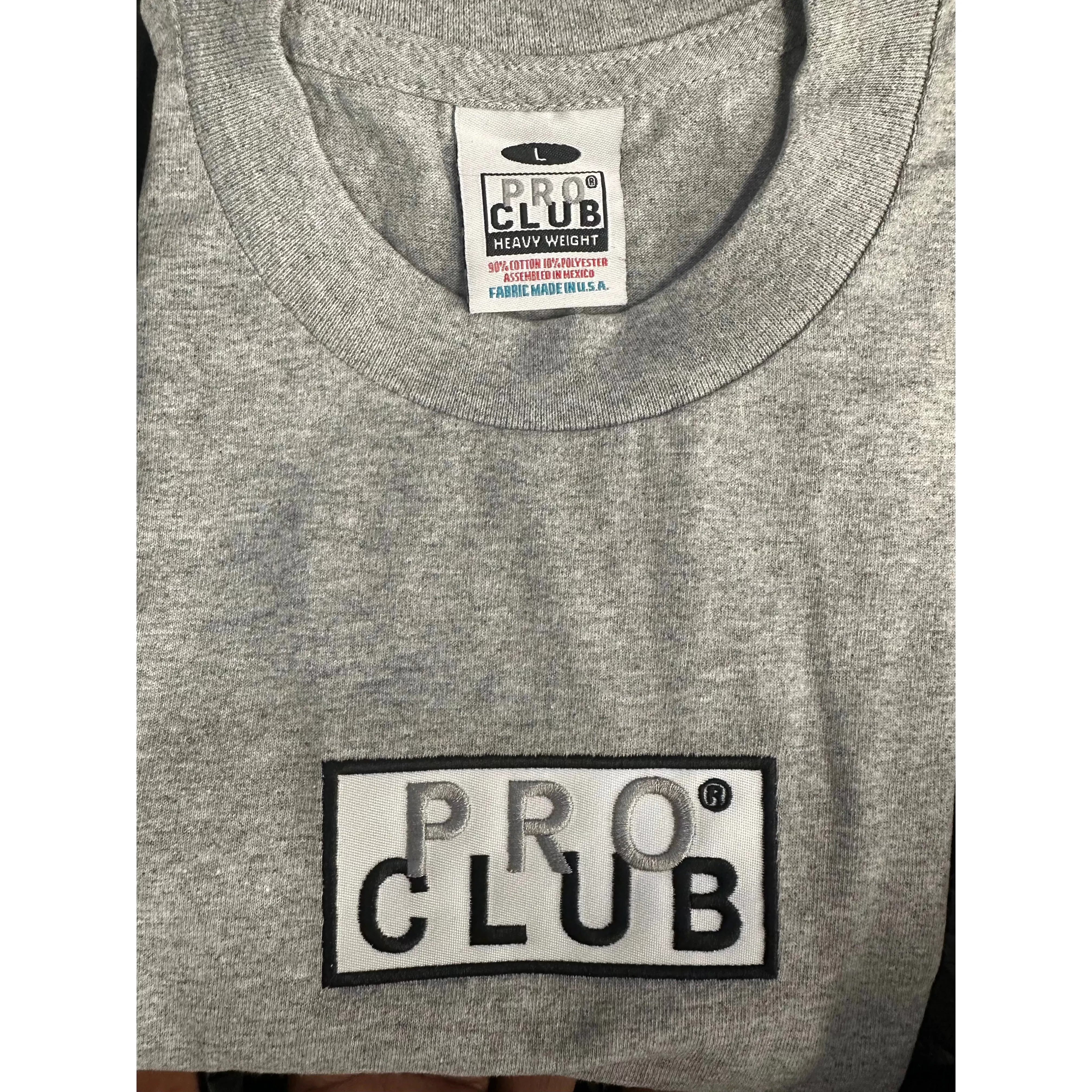 Pro Club Box Logo T-Shirt - Short Sleeve Tee - Sphinx Fashion Club