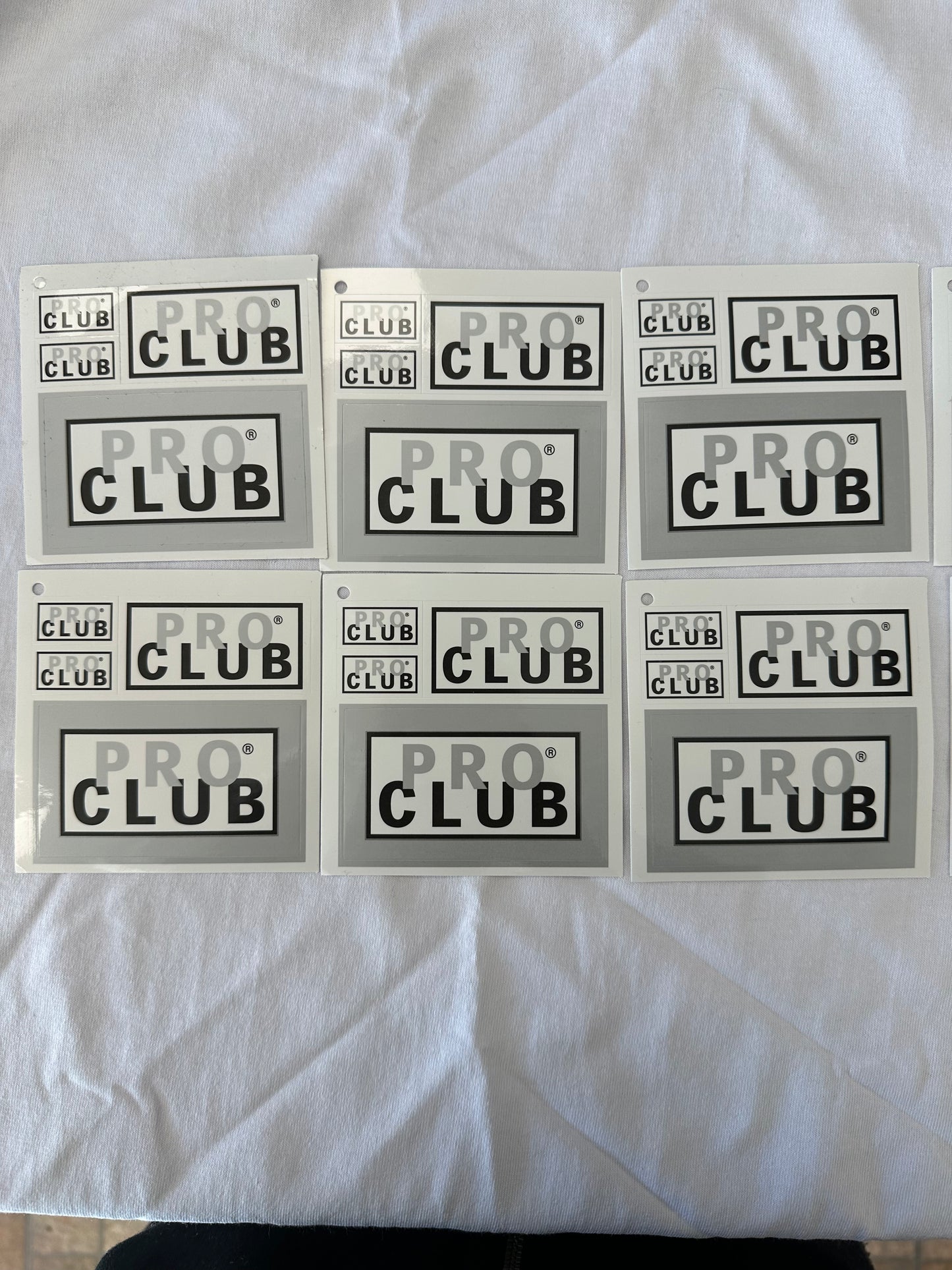 Customize Your Gear with Pro Club Stickers, Pack of 3 Different Designs