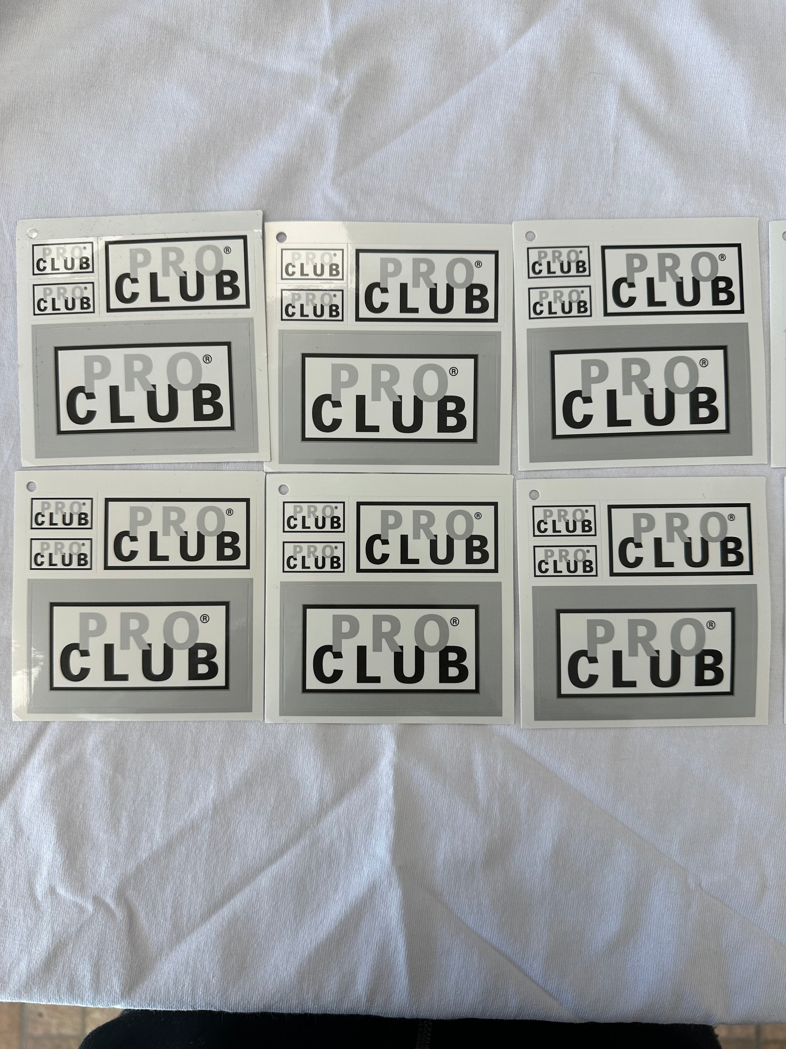 Customize Your Gear with Pro Club Stickers, Pack of 3 Different Designs (Copy)