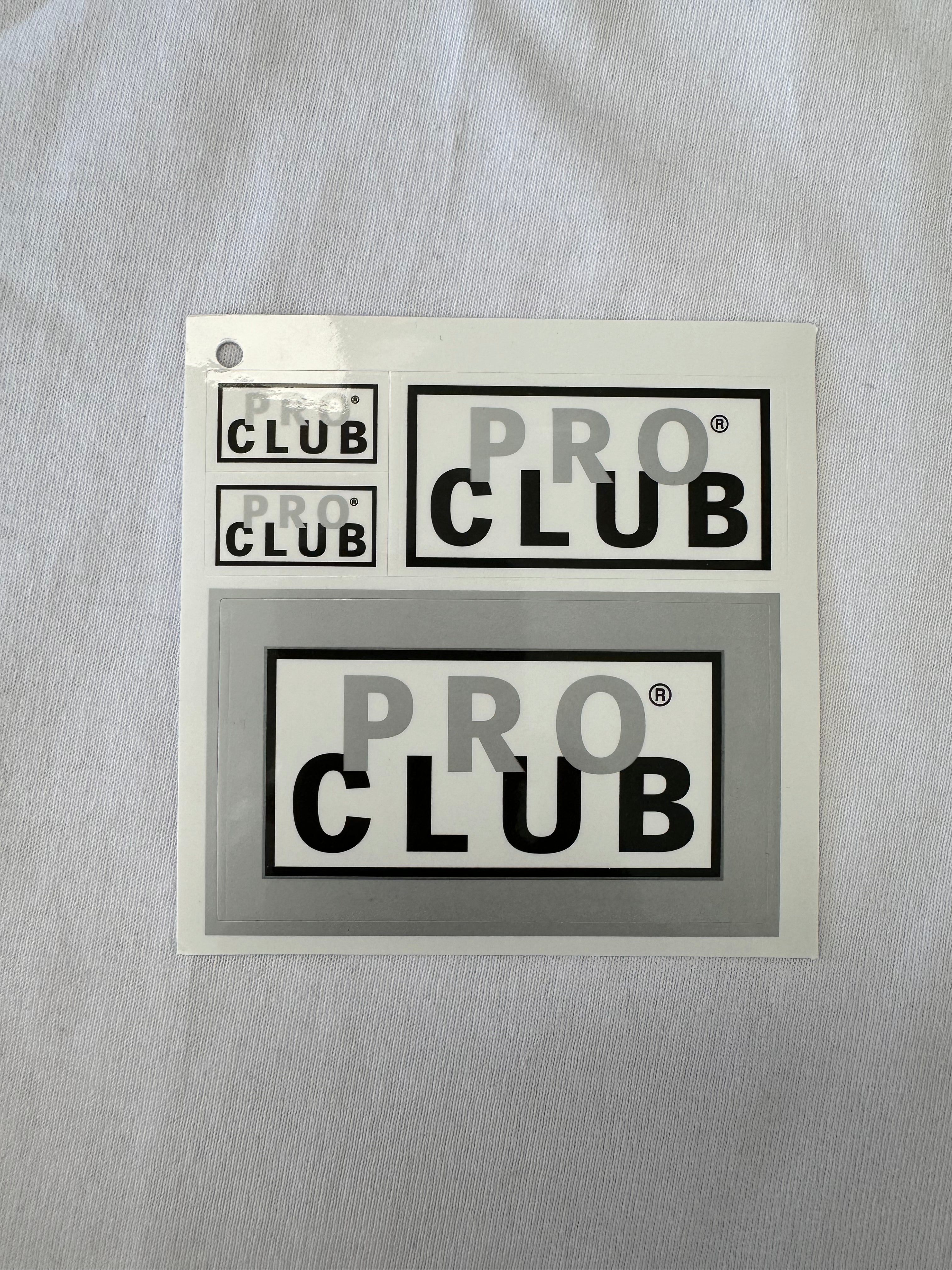 Customize Your Gear with Pro Club Stickers, Pack of 3 Different Designs