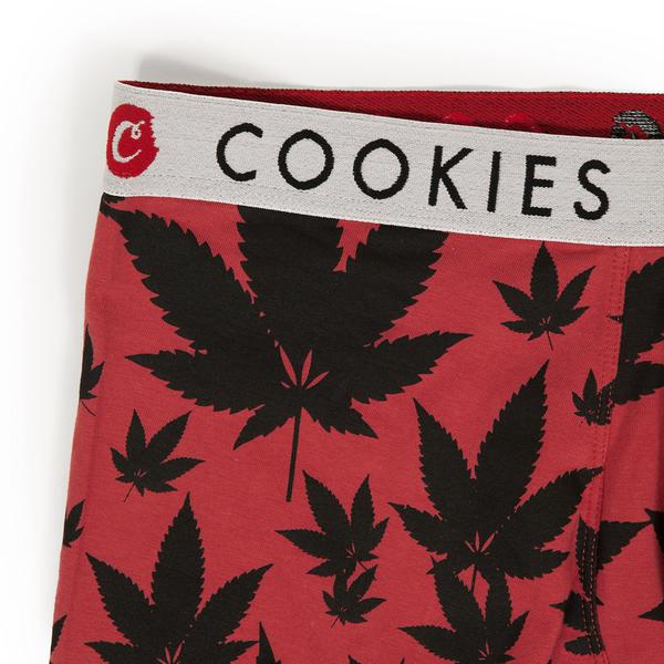 Men's Soft Cotton Boxer Briefs with Leaf Pattern, Cookies Available in Sizes S- XL - Menswear