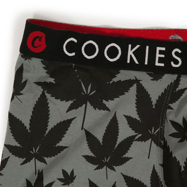 Men's Soft Cotton Boxer Briefs with Leaf Pattern, Cookies Available in Sizes S- XL - Menswear