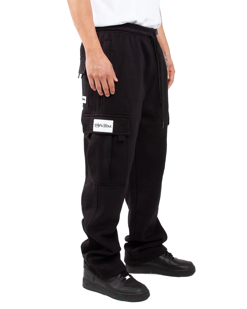 Shakawear Men's Cargo Sweatpants Cotton Casual SK Menswear Pocket