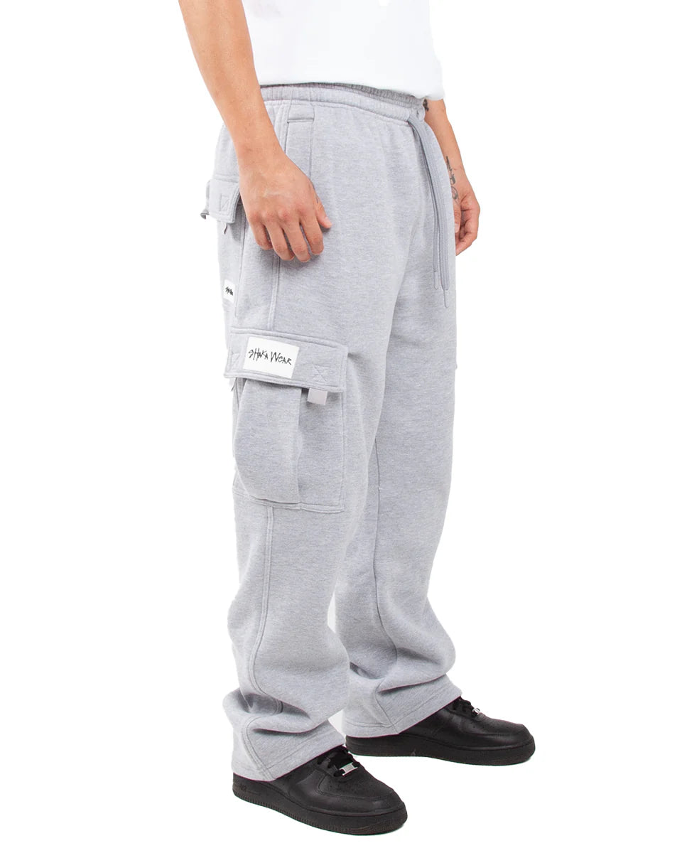 Shakawear Men's Cargo Sweatpants Cotton Casual SK Menswear Pocket