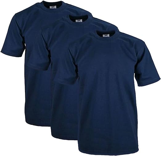 3 Pack Pro Club Men's Heavyweight Short Sleeve T-Shirt