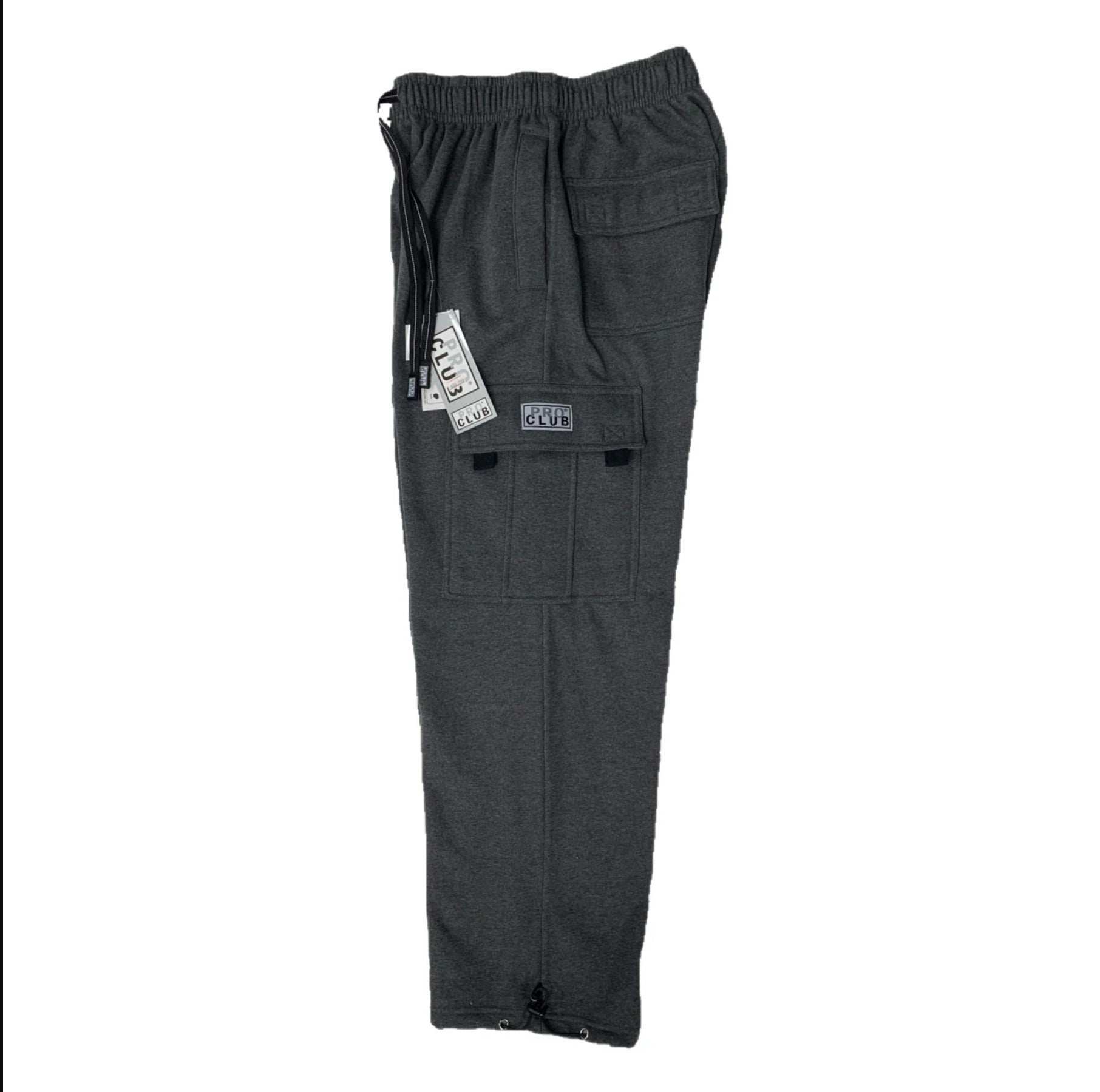 Pro Club Men's Cargo Sweatpants Cotton Casual SSK Menswear Pocket