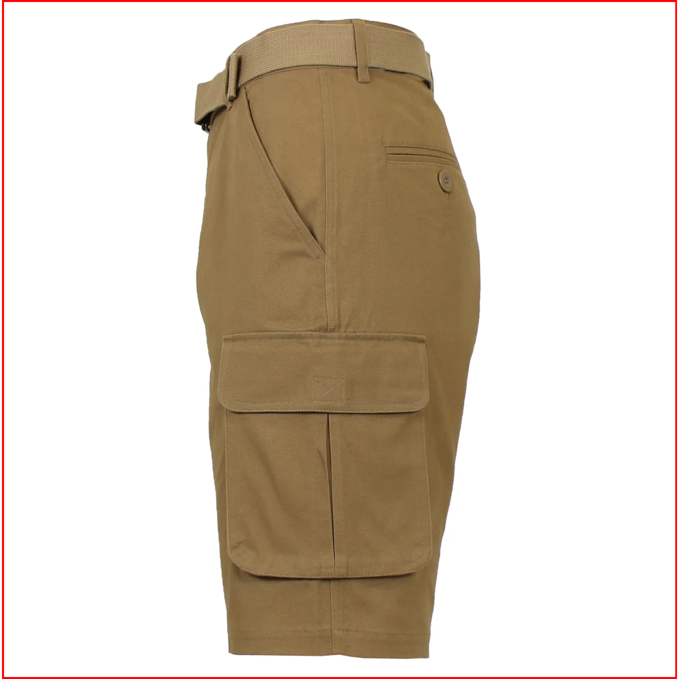 3-Pack Men's Cotton Cargo Shorts with Belt - Soft Stretch Outdoor Cargo Shorts with 6 Pockets - Sphinx Fashion Club 