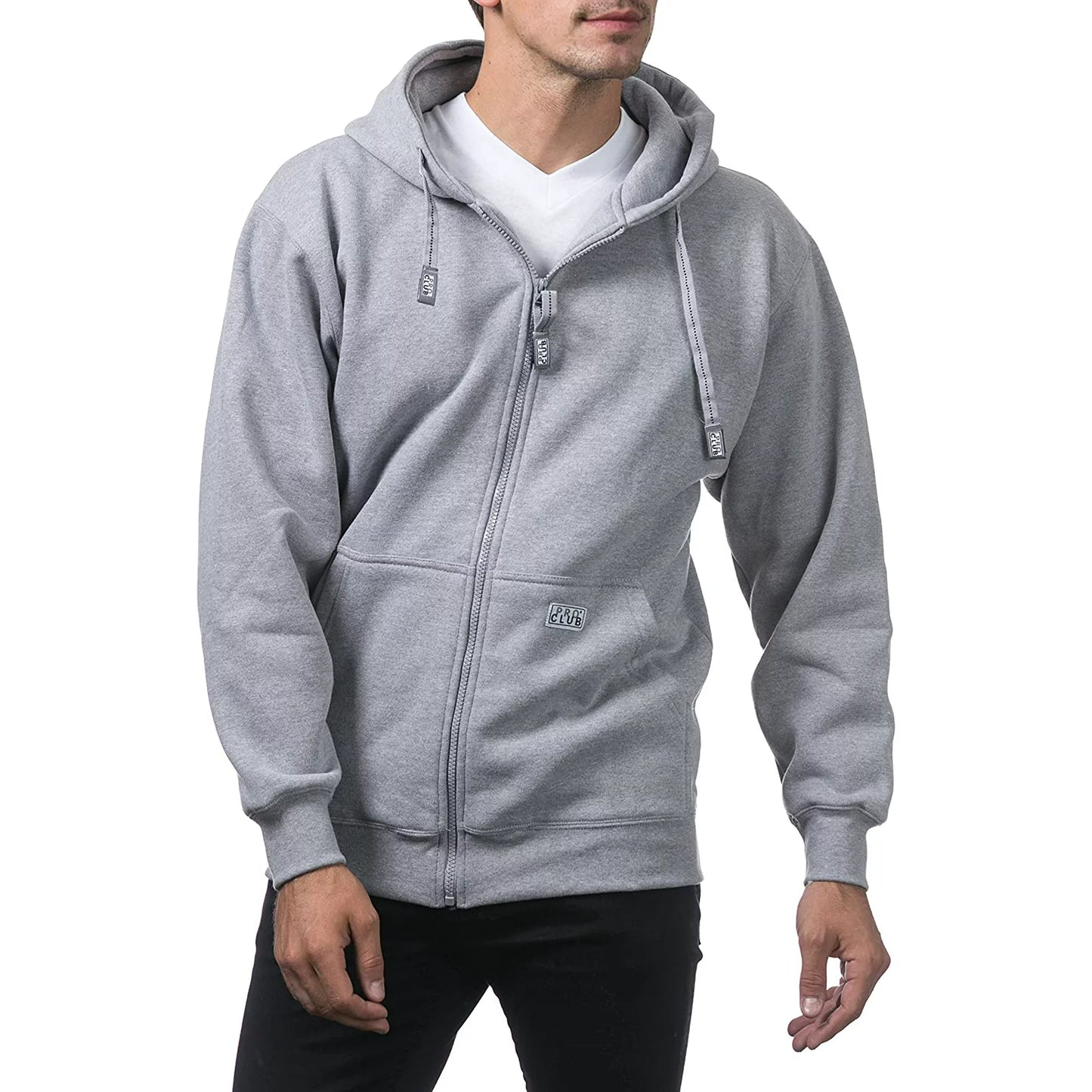 Live Pro Club Men's Hoodie with  Full Zip, Front Pockets,