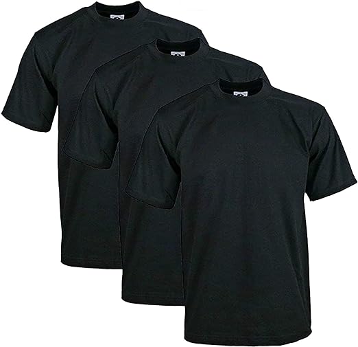 3 Pack Pro Club Men's Heavyweight Short Sleeve T-Shirt