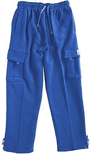 Pro Club Men's Cargo Sweatpants Cotton Casual SK Menswear Pocket