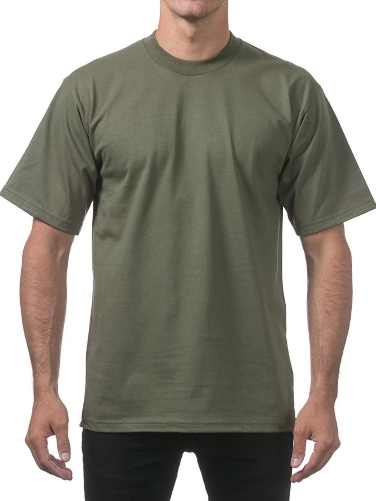 Pro Club Men's 3-Pack Heavyweight Cotton Short Sleeve Crew Neck T-Shirts - Soft, Plain, Cold Wash, Streetwear Outfits Everyday Basics Clothing Tops