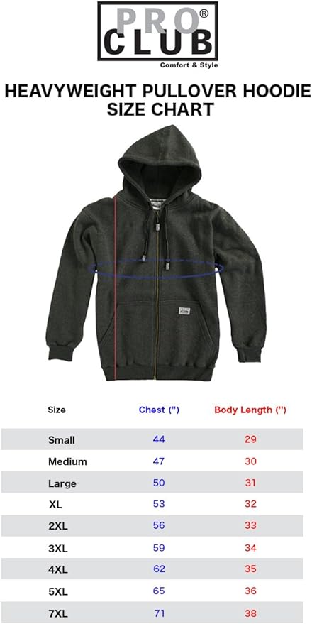 Live Pro Club Men's Hoodie with  Full Zip, Front Pockets,