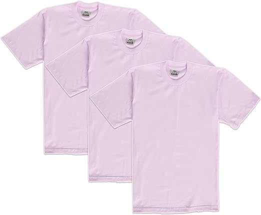 3 Pack Pro Club Men's Heavyweight Short Sleeve T-Shirt