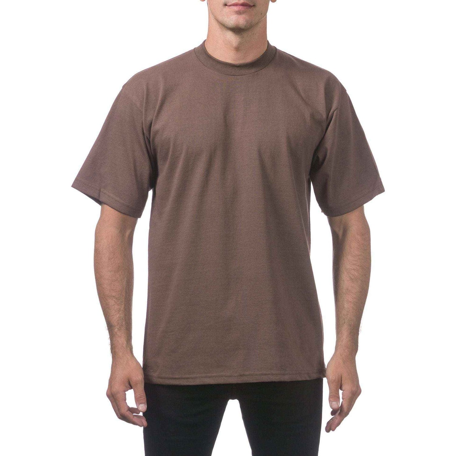 Pro Club Heavyweight T-Shirt in brown, offering durability and comfort for everyday wear