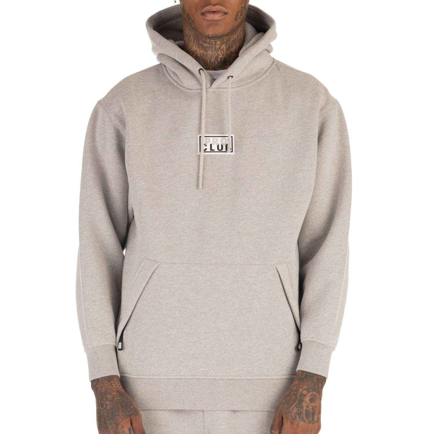 Pro Club Hoodie Box Logo - Heavyweight Men's Pullover Hoodie - Sphinx Fashion Club