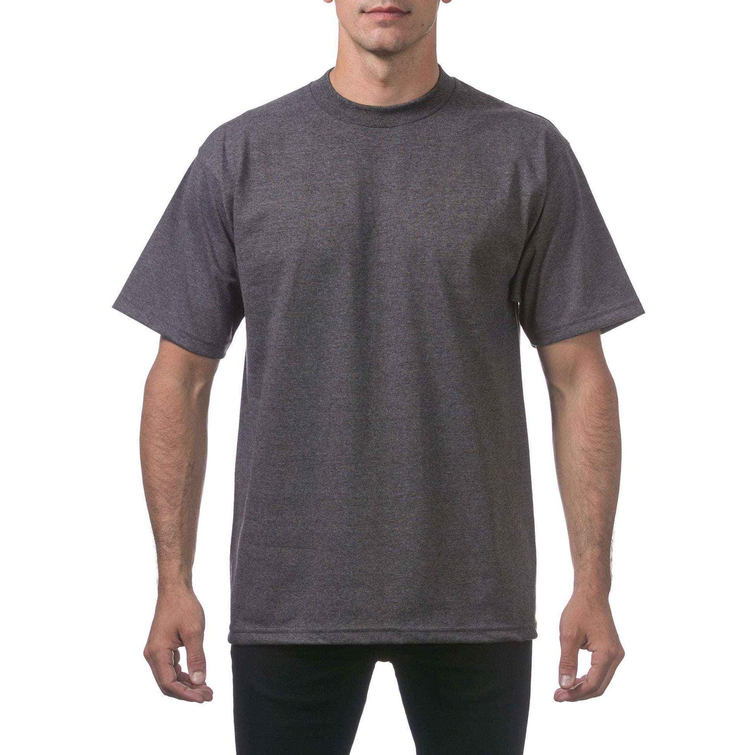 Pro Club Heavyweight Cotton T-Shirt for Men - Short Sleeve Crew Neck - Sphinx Fashion Club