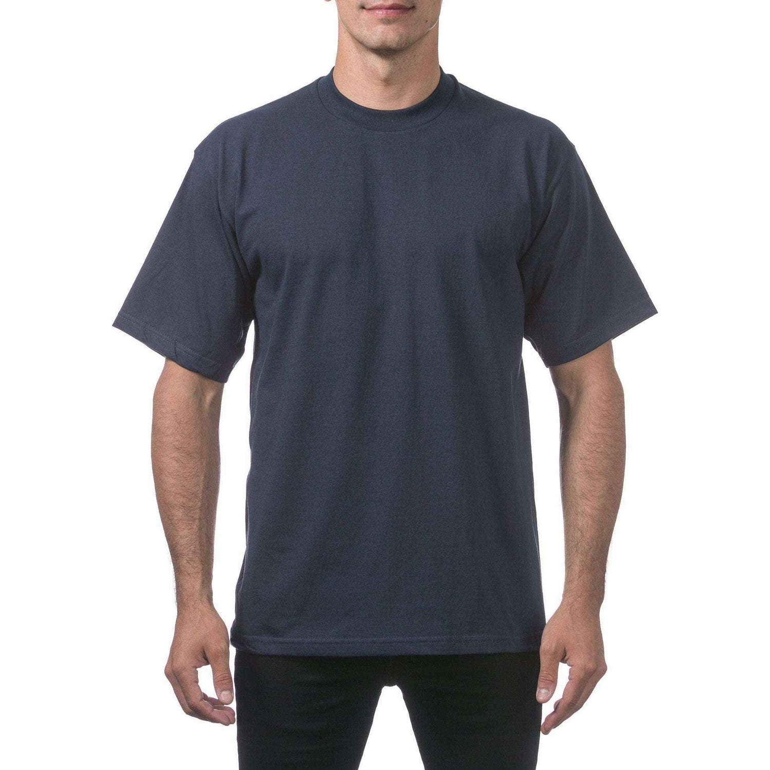 Pro Club Heavyweight Cotton T-Shirt for Men - Short Sleeve Crew Neck - Sphinx Fashion Club