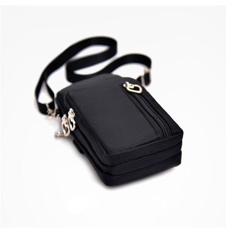 Waterproof RFID Woman's Crossbody Cell Phone Purse Holder Wallet Casual Sports Pouch Mini Crossbody Bags Black