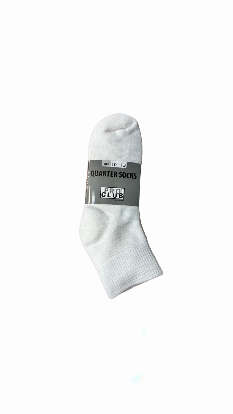 Pro Club Mens 3PC Heavyweight Quarter Socks for Casual Comfort
