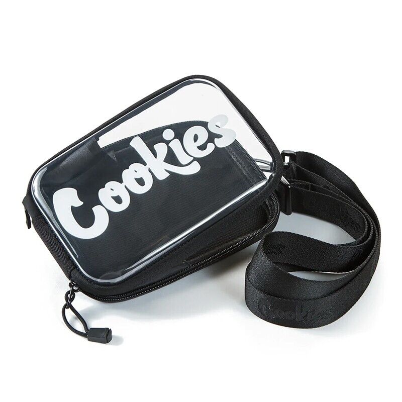 Cookies Floatable Tote Clear with Shoulder Strap Black