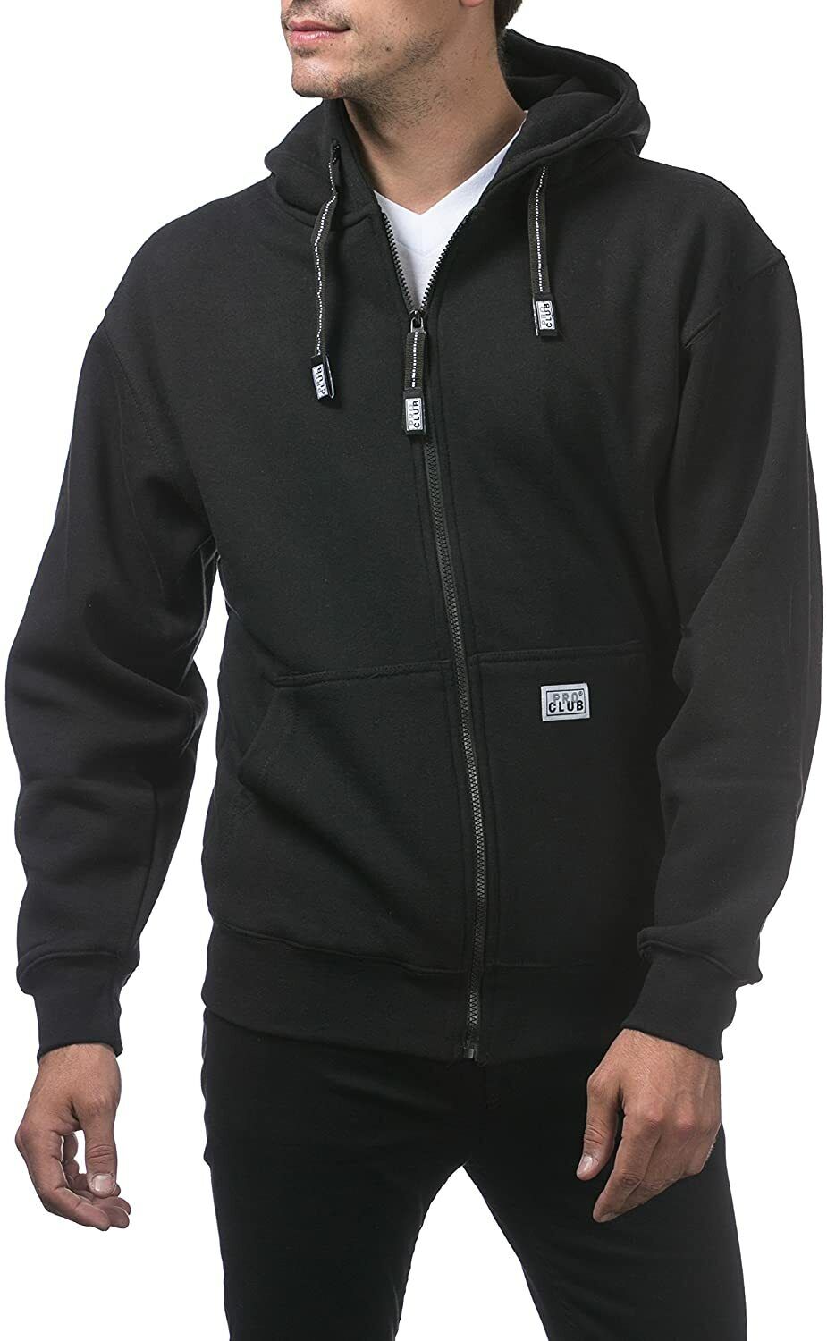 Live Pro Club Men's Hoodie with  Full Zip, Front Pockets,